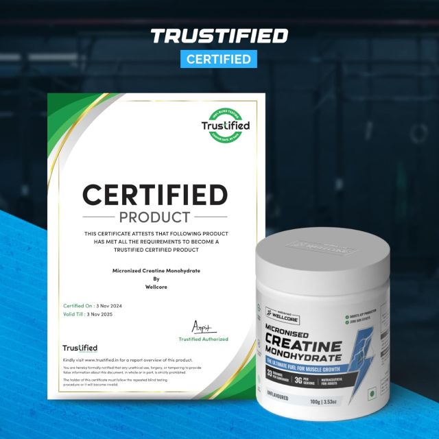 Wellcore Pure Micronised Creatine Powder (83 Servings, Tropical Tango) For Enhanced Muscle Strength With Rapid Absorption | Creatine Monohydrate | Wellcore Creatine Flavoured - 307g