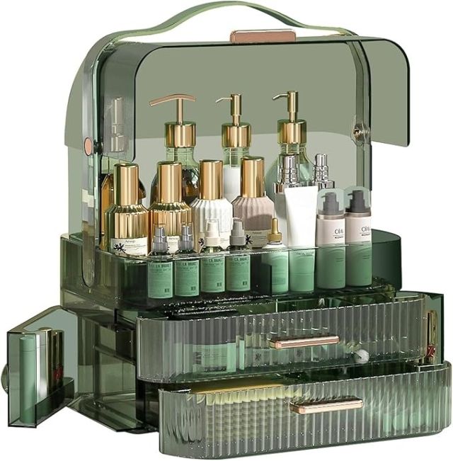 New Household Cosmetics Storage Box Skin Care Products Lipstick Sundries Storage dust-Proof Multifunctional Storage case