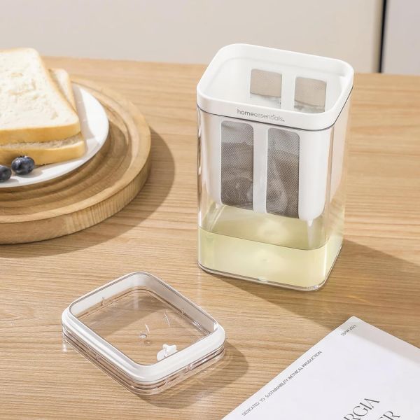 HomeEssentials Greek Yogurt & Curd Maker - 1100ml Fine Mesh Strainer with Lid | Multifunctional yoghurt Filter | Curd Maker for Home | Whey Separator | Perfect for Homemade Yogurt, Curd, Cheese & More