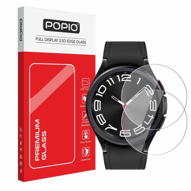 POPIO Military-Grade Gorilla Tempered Glass Screen Protector for Samsung Galaxy Watch 4/5 / 6/7 (44mm) (1.4