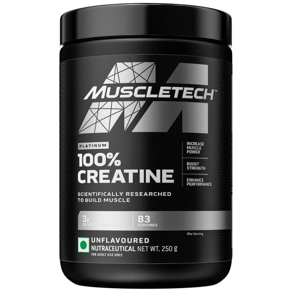Iovate Health Science Muscletech Essential Series Platinum 100% Creatine | Boost Muscle growth & Strength | Muscle Recovery | Sports Nutrition | 0.88 lb (400 g)