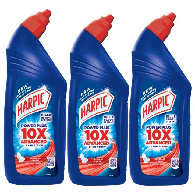 Harpic Disinfectant Toilet Cleaner Liquid, Original - 1 L (Pack of 3) | India's # 1 Toilet Cleaner