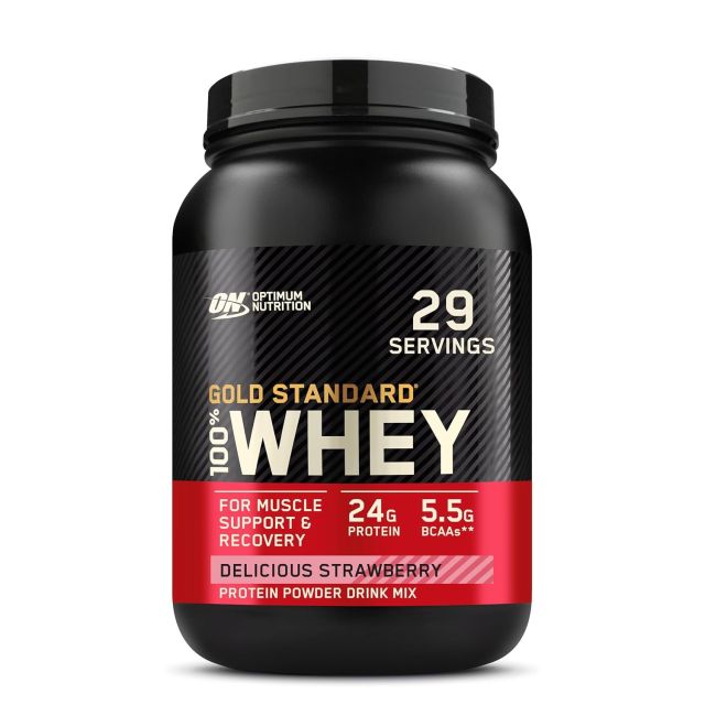 Optimum Nutrition (ON) Gold Standard 100% Whey Protein Powder 2 lbs, 907 g (Double Rich Chocolate), for Muscle Support & Recovery, Vegetarian - Primary Source Whey Isolate