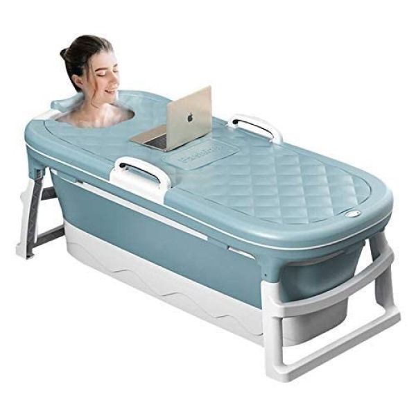 Premium Luxury Portable Bathtub,Hot and Cold Bath, Home Sauna – Steam Bathtub with Cover for Adults, Play and Fun Pool for Children,Space Saving, Easy to Use and Store.