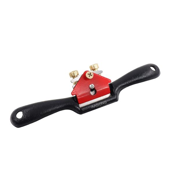 AASONS 9 Inch Adjustable Spokeshave with Flat Base Hand Planer Edge Metal Blade Wood Working Hand Tool for Wood Craft Spoke Shave Woodworking – Type 2