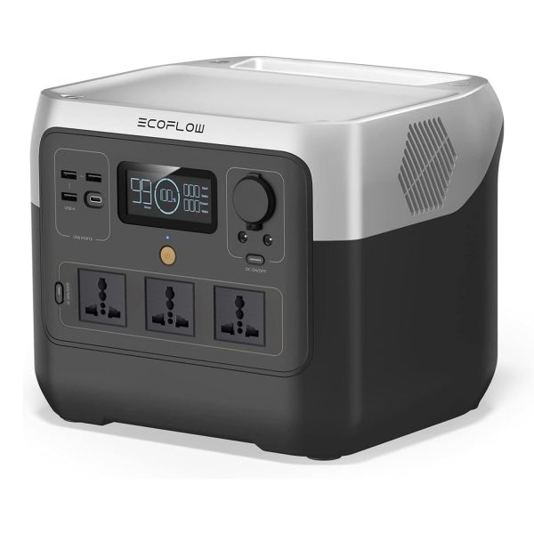 EF ECOFLOW RIVER 2 Pro Portable Power Station | 768Wh LiFePO4, 70Min Charge | 1600W X-Boost (4x800W AC) | 230V/50Hz | Solar Ready for Home/Camping/RV