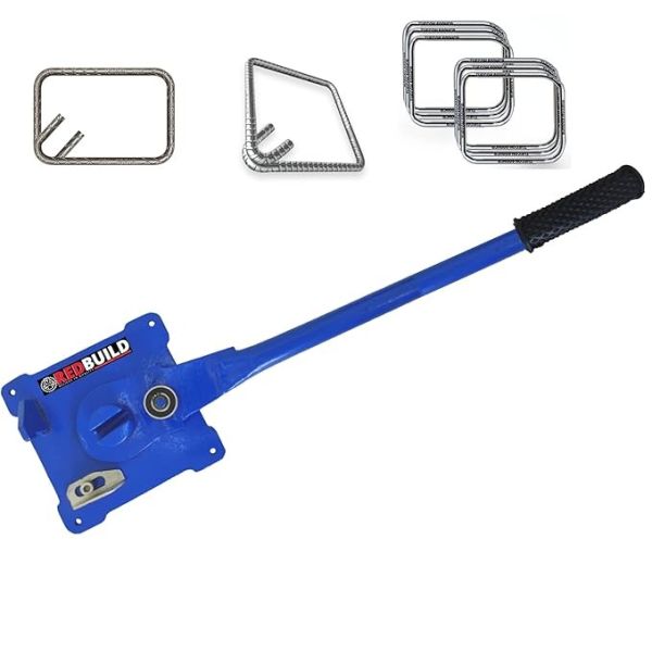 Heavy Duty Manual Bar Bending Machine | TMT Rebar Tool | Stirrup Ring Making | Construction Equipment | Rod Bender Tools (Blue)