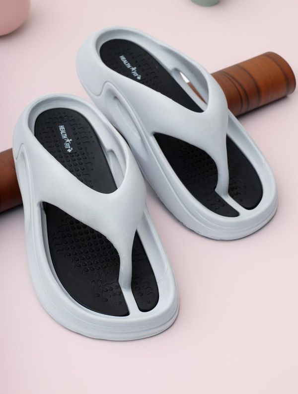 HEALTH FIT Extra Soft Premium Slippers with Soft Acupressure Comfortable & Light Weight Stylish & Anti-Skid Classic Ultra Soft Casual Waterproof & Everyday Flip Flops HF147