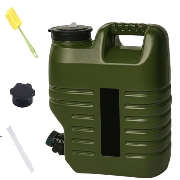 8 Liter Collapsible Emergency Water Storage Bag with Tap for Camping, Foldable Water Jug Container Bag for Travel, BPA Free Plastic Water Carrier Tank, Hiking, Desert Survival,Outdoor Adventure (1)