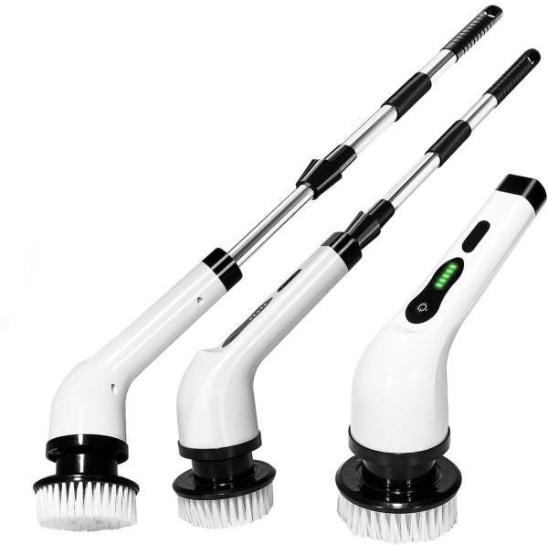 Lifelong Electic Mop Floor Cleaning Machine for Home, Kitchen & Bathroom | Electric Spin Scrubber for Deep Cleaning | Adjustable Long Handles, 3 Speed Modes | Water Proof, 90 Mins Run Time