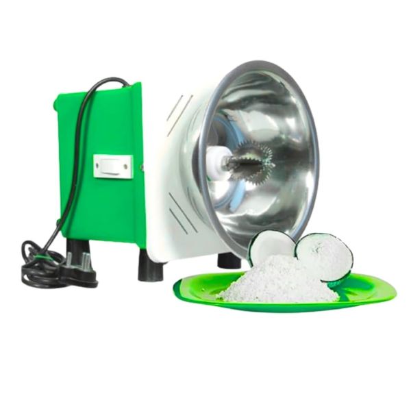 KRN Red Domestic Electric Coconut Scraper (Thengathuruvi) | ¼ HP Motor, Movable Body, Stainless Steel Blade | Grater, Chopper & Peeler for Home & Semi-Commercial Use (Plastic Body) (Green)