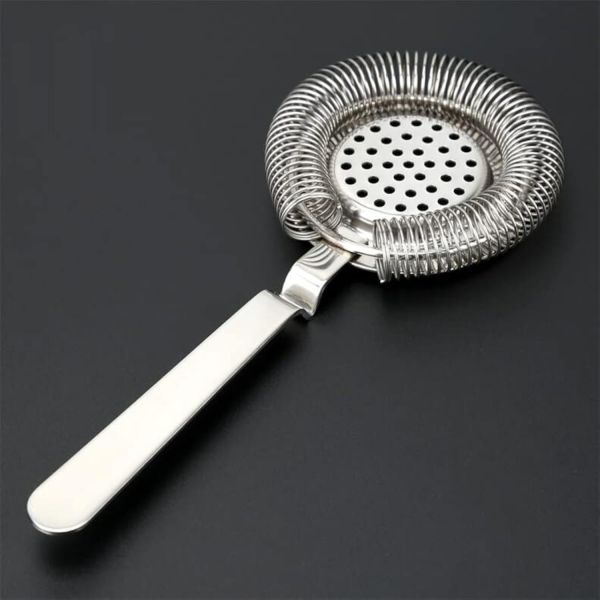 Rudra Exports Stainless Steel Cocktail Strainer | Bar Accessories | Hawthorne Bar Tools