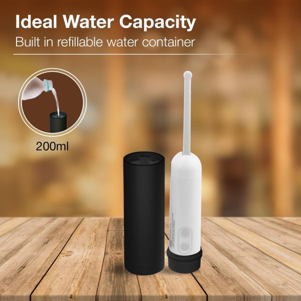 Kohler PureWash Portable Jet Spray, Portable Battery operated Bidet, Compact, Lightweight, Black Colour, Refillable 200ml Bottle, Adjustable Speed &Water Spray,1 Year Warranty