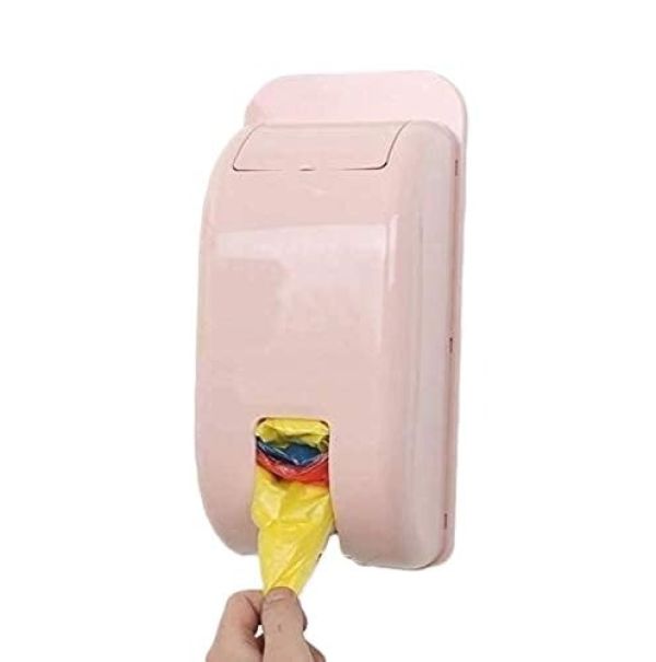 Wall Hanging Extraction Garbage Bags Storage Box Kitchen Organizer Plastic Wall Mounted Rubbish Bag Container, Multicolor | 1 Pcs