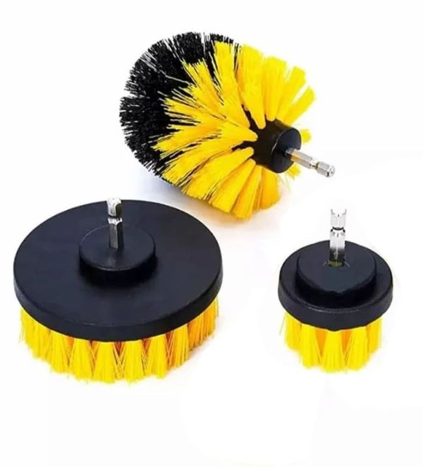 Inditrust Multifunctional Cleaning Scrubbing Plastic Brush Kit with 1/4