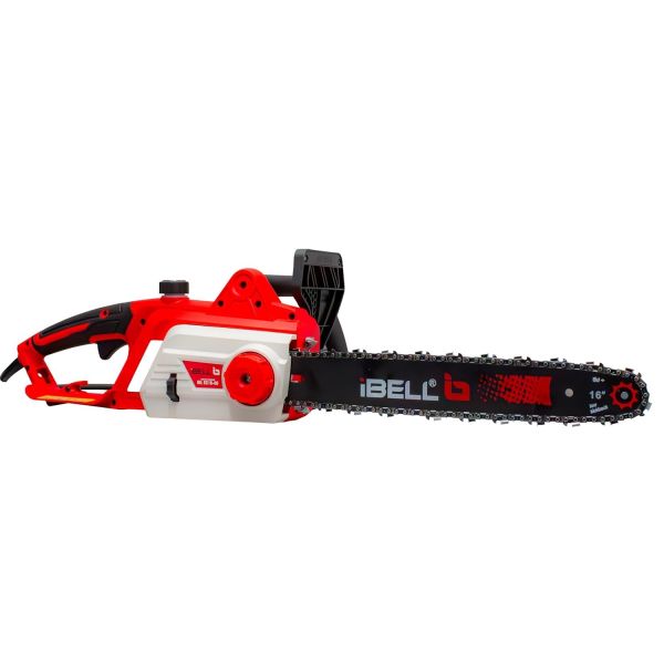 Electric Chainsaw IBL EC16-80, 2400W Motor, 16” (400mm) Guide Bar, High-Speed 8000 RPM, Corded with Low Vibration, Ergonomic Design, Heavy-Duty Wood Cutting & Pruning Tool –1 Year Warranty