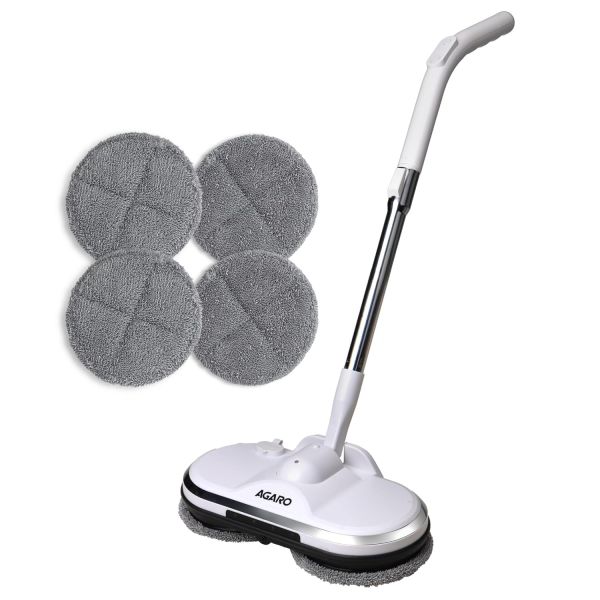 AGARO Regency Electric Spin Mop for Floor Cleaning, Mopping, Automatic Wet Mopper, Cordless, Adjustable Handle, Water Sprayer, Lightweight, for Wooden, Tiles & Hard Floors, Home, Kitchen & Office use