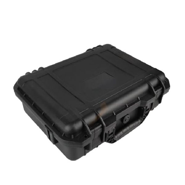CASE N FOAM ET4114 Hard Plastic Carry Case with Plain PU Foam for Instruments, Cameras, Lens, Gimbal, Black