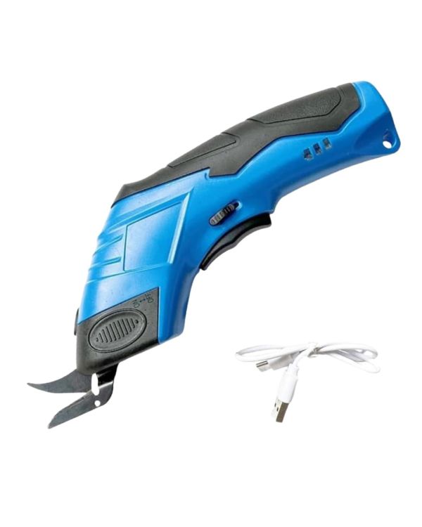 HELLARO Electric Cloth Cutting Scissors - Cordless Fabric Cutter Machine for Craft and Tailoring, Kaichi Scissors for Leather, Rechargeable Battery Operated
