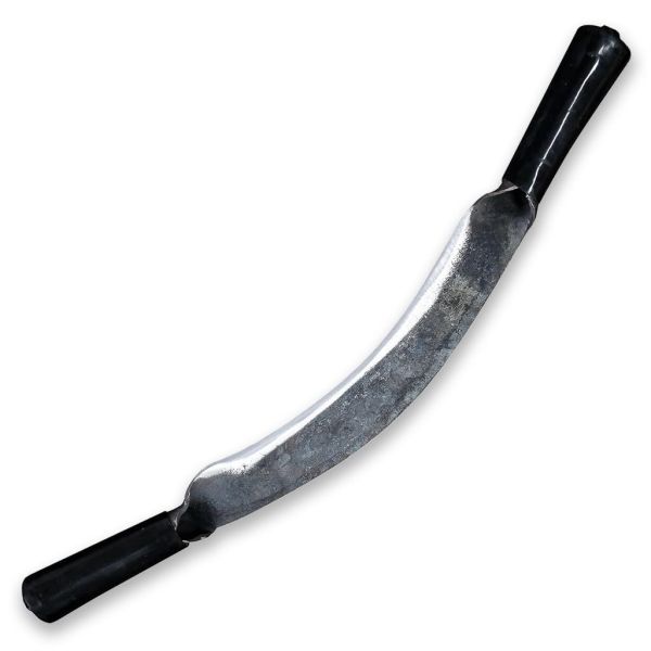 ORTIZA 51cm Debarking Tool Double Handle Curved Steel Wood Scraper
